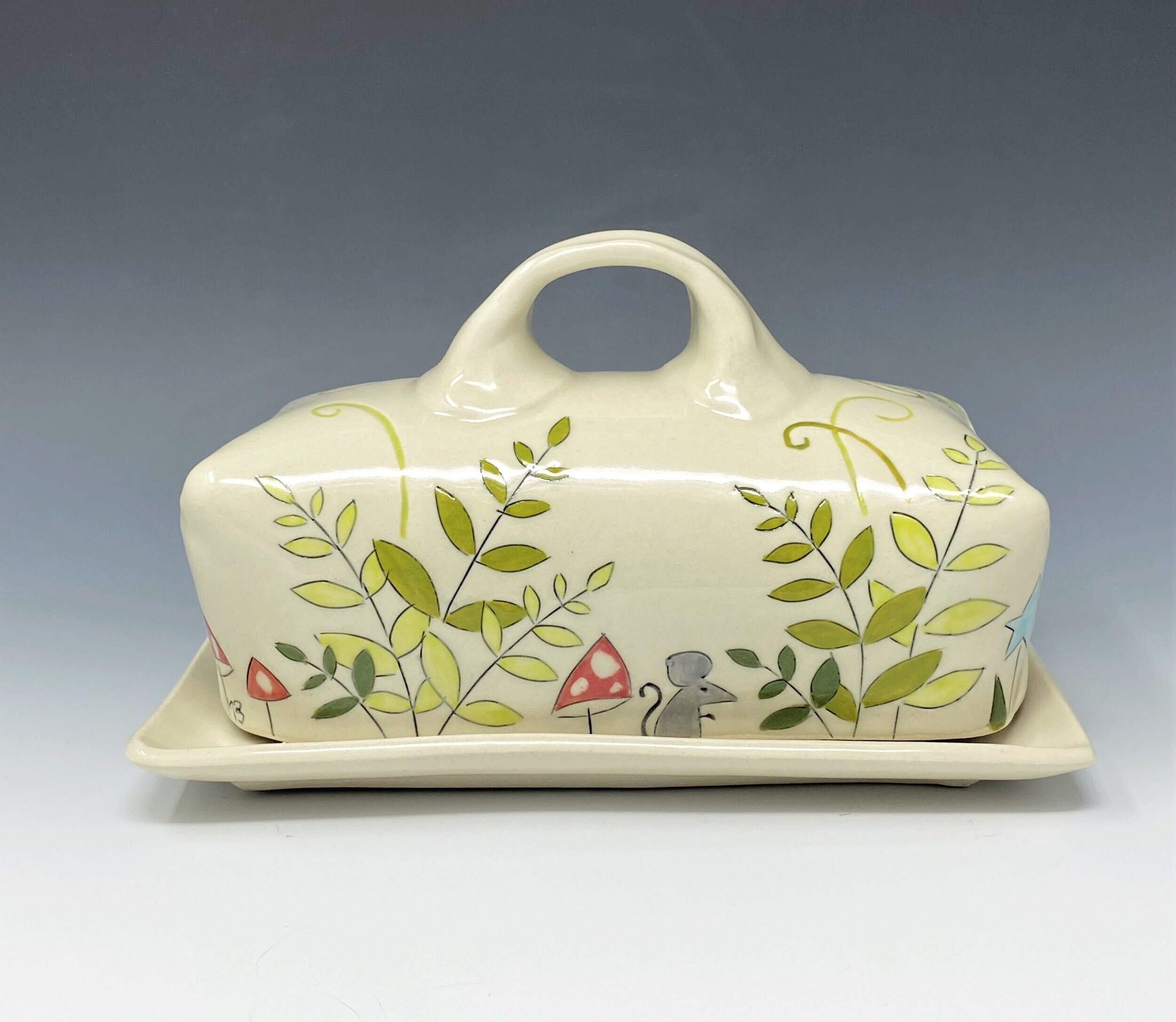 Fox Butter Dish — meghan bernard pottery
